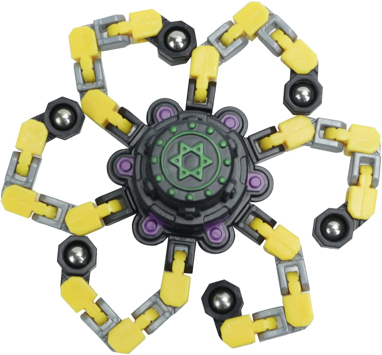 Transformer Chain Robot Fidget Spinner Toy - Lot de 4 jouets